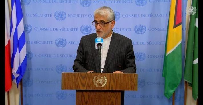 O embaixador do Irã na ONU, Amir Saeid Iravani