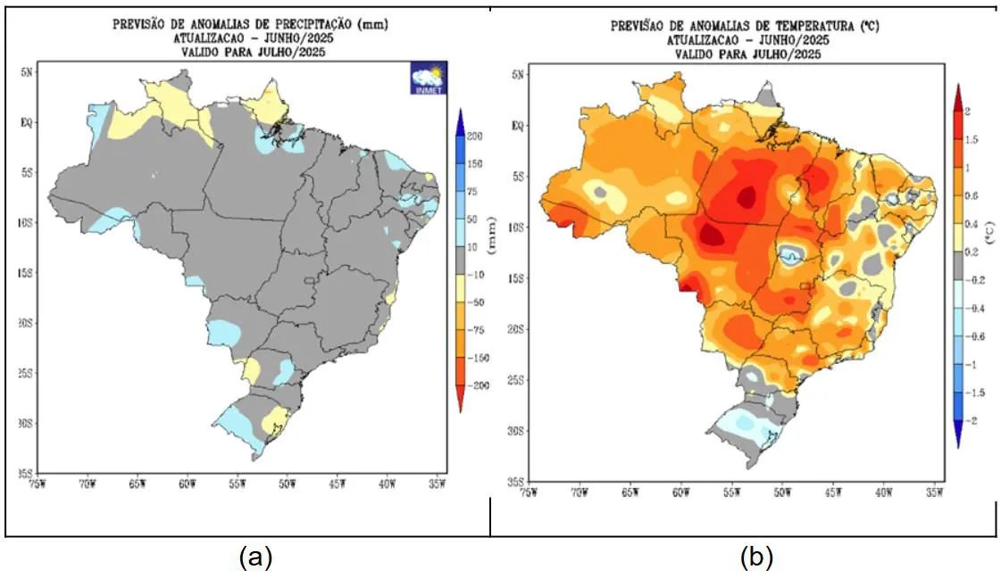 Como será o clima de julho, segundo previsão do Inmet