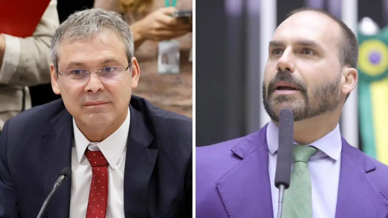 Lindbergh e Eduardo Bolsonaro