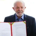Ao lado da ministra do Meio Ambiente, Marina Silva, Lula anunciou mais de R$ 800 milhões do Fundo da Amazônia para proteção ambiental | Foto: Fabio Rodrigues-Pozzebom/ Agência Brasil