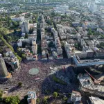 Manifestações na Sérvia