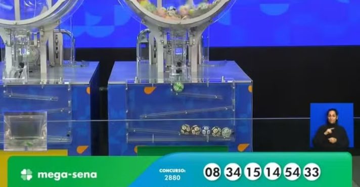 Números do concurso 2880: ninguém acertou as seis dezenas; próxima rodada vai ocorrer no sábado, 28, com prêmio estimado de R$ 43 milhões | Foto: Reprodução/YouTube