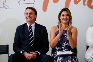 Jair Bolsonaro e Michelle, em evento em Brasília - 08/03/2019 | Foto: Carolina Antunes/PR