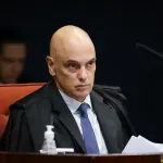 Alexandre de Moraes, durante sessão da 1ª Turma do STF - 11/02/2025