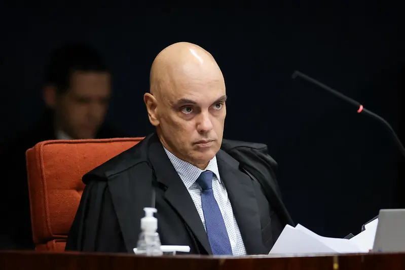 Alexandre de Moraes, durante sessão da 1ª Turma do STF - 11/02/2025