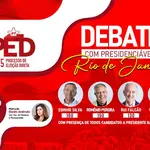 Nesta terça-feira, 17, os candidatos ao comando nacional do PT fazem debate no Rio de Janeiro | Foto: Divulgação/PT
