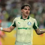 Mauricio, do Palmeiras, comemora um gol contra o Inter Miami no Mundial de Clubes | Foto: Sam Navarro/Reuters