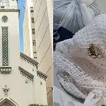 Igreja é invadida e depredada em Copacabana; criminosos defecaram no local e usaram toalhas da mesa eucarística | Foto: Reprodução/Redes sociais