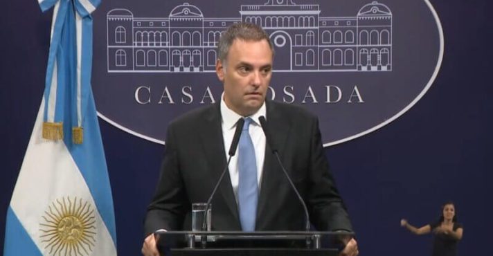 O porta-voz da Presidência Argentina, Manuel Adorni | Foto: Casa Rosada - Divulgação