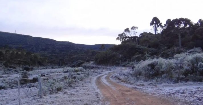 geada alerta laranja perigo Sul frio