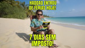 Montagem ironiza férias de Fernando Haddad | Imagem: Instagram/Reprodução