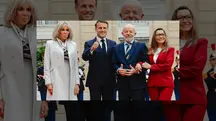 Brigitte, Macron, Lula e Janja: encontro distante das lentes da imprensa | Foto: Divulgação/PR
