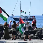 O navio Madleen, com militantes pró-Palestina | Foto: Reprodução/Redes sociais