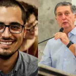 Leonel Camasão, vereador do Psol (à esquerda) e Toázio Neto, prefeito de Florianópolis (à direita) | Foto: Reprodução/Redes sociais