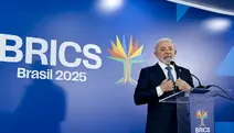 07.07.2025 - Presidente da República, Luiz Inácio Lula da Silva, durante declaração à imprensa, na Sala de Coletiva. Rio de Janeiro (RJ)
