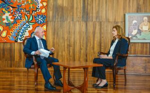 10.07.2025 - Presidente da República, Luiz Inácio Lula da Silva, durante entrevista para o Jornal Nacional, no Palácio da Alvorada, em Brasília