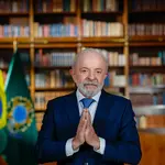 Presidente da República, Luiz Inácio Lula da Silva, durante pronunciamento à Nação - Palácio da Alvorada, Brasília (DF)