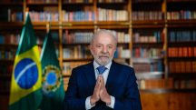 Presidente da República, Luiz Inácio Lula da Silva, durante pronunciamento à Nação - Palácio da Alvorada, Brasília (DF)