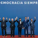 21.07.2025 - Presidente da República, Luiz Inácio Lula da Silva, durante Fotografia oficial. Palácio de La Moneda, Santiago, Chile
