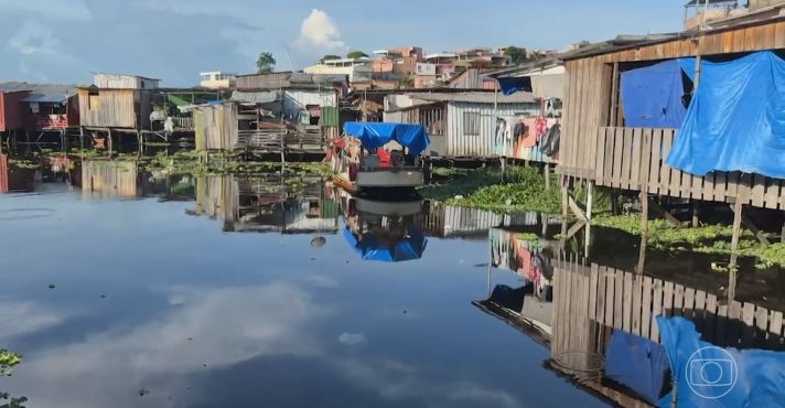 A presença de chuvas no Amazonas durante julho, considerada incomum, já havia sido prevista nos boletins climáticos em razão da influência de umidade vinda do Atlântico | Foto: Reprodução/X