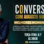 O Conversa com Augusto Nunes é transmitido às terças-feiras, das 20h30 às 21h30 | Foto: Divulgação/Oeste