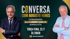 O Conversa com Augusto Nunes é transmitido às terças-feiras, das 20h30 às 21h30 | Foto: Divulgação/Oeste
