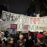 A manifestação convocada por Boulos ocorreu em frente ao Museu de Arte de São Paulo | Foto: Revista Oeste