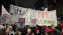 A manifestação convocada por Boulos ocorreu em frente ao Museu de Arte de São Paulo | Foto: Revista Oeste