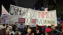 A manifestação convocada por Boulos ocorreu em frente ao Museu de Arte de São Paulo | Foto: Revista Oeste