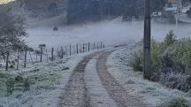 Geada e neve em São Joaquim