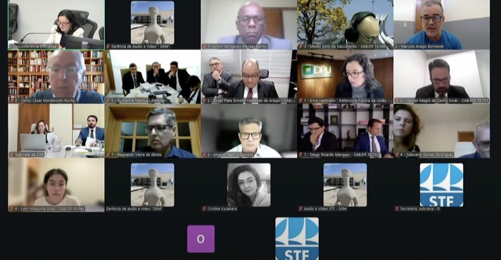 Interrogatório dos réus do núcleo 4 | Foto: Reprodução/Youtube/STF