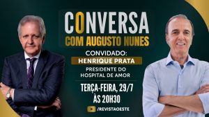 O Conversa com Augusto Nunes é transmitido às terças-feiras, das 20h30 às 21h30 | Foto: Divulgação/Oeste