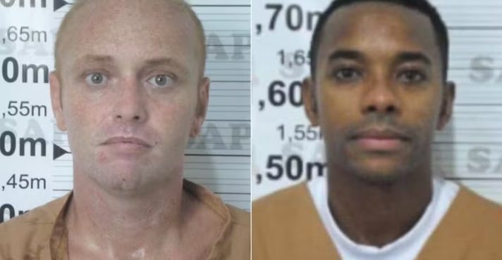 O hacker Walter Delgatti e o ex-jogador Robinho, que estão na penitencia de segurança máxima em Tremembé: plano de negócios | Foto: Reprodução/Redes sociais