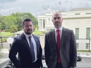 Paulo Figueiredo e Eduardo Bolsonaro estão nos EUA para articular a aplicação de sanções contra ministros do STF | Foto: Reprodução/Instagram