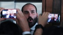 Eduardo Bolsonaro disse que o ‘desespero’ de Moraes o faz lembrar ‘o declínio dos tiranos históricos’ | Foto: Lula Marques/Agência Brasil