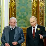 Lula durante visita a Putin em maio deste ano, na Rússia: reflexos negativos para a indústria aeronáutica | Foto: Ricardo Stuckert/PR