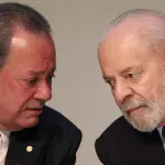 O presidente da Confederação Nacional da Indústria (CNI), Ricardo Alban, e o presidente da República, Luiz Inácio Lula da Silva. Integrantes do governo dialogam com o setor para encontrar alternativas à tarifa imposta pelos Estados Unidos | Marcelo Camargo/Agência Brasil
