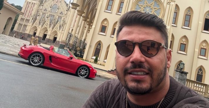 Rodrigo Júnior da Silva Ponce estava dentro de seu Porsche, em Guarulhos, quando criminosos se aproximaram efetuaram disparos contra ele | Foto: Reprodução/Instagram