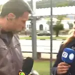 Os jornalistas Lucas Martins e Grace Abdou