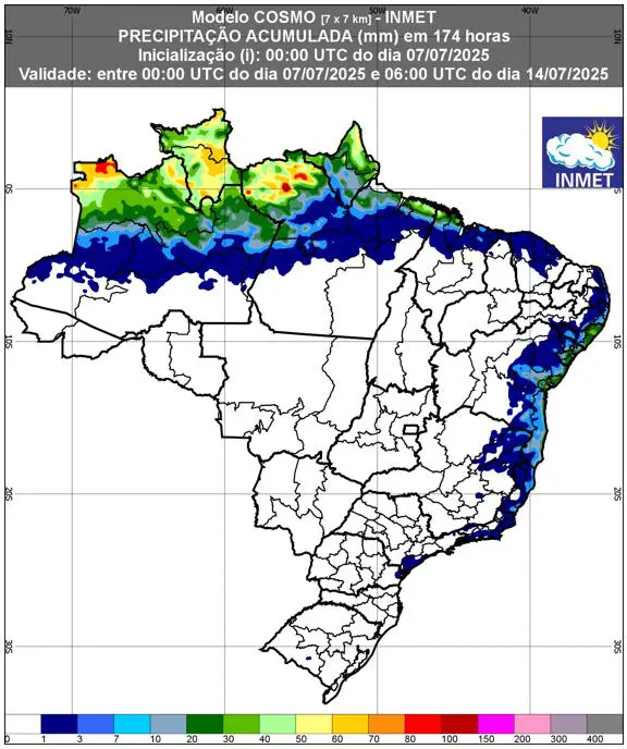 previsão do tempo