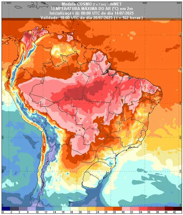 Previsão do tempo Inmet