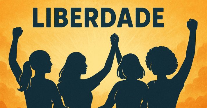 Logo no primeiro encontro, as participantes compartilharam o que liberdade significava | Foto: Divulgação/Oeste | Imagem criada com o auxílio de inteligência artificial