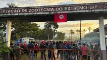 Estação de Zootecnia do Extremo Sul da Bahia invadida pelo MST | Foto: Reprodução/MST