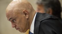 O ministro Alexandre de Moraes voltou a estar no centro dos noticiários depois de ser capturado fazendo um gesto obsceno | Foto: Marcelo Camargo/Agência Brasil