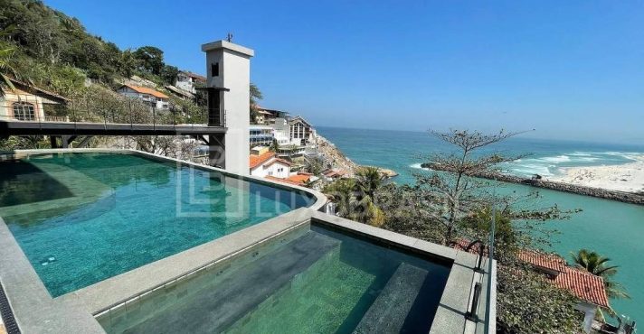 Vista para o mar a partir da mansão onde Oruam estaria morando; aluguel de até R$ 50 mil mensais | Foto: Reprodução/Twitter/X