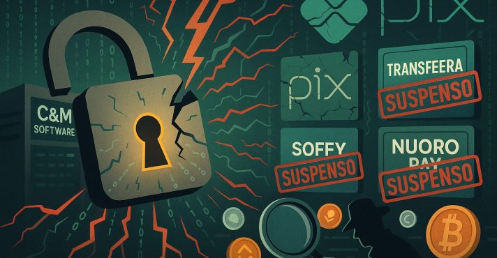 A ofensiva dos criminosos do Pix atingiu a C&M Software, que conecta instituições ao Sistema de Pagamentos Brasileiro | Foto: Divulgação/Oeste | Imagem criada com o auxílio de inteligência artificial