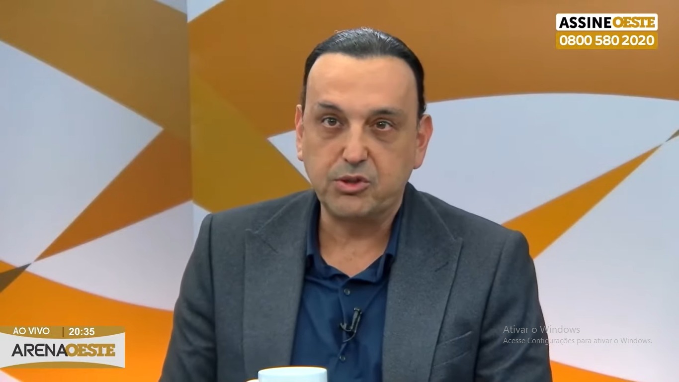 O atual vice-governador de São Paulo, Felicio Ramuth, durante entrevista ao Arena Oeste: reconhecimento pelo trabalho prático | Foto: Reprodução/Revista Oeste - cracolândia