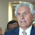 Ronaldo Caiado concede entrevista coletiva | Imagem: Governo de Goiás/Reprodução