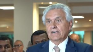 Ronaldo Caiado concede entrevista coletiva | Imagem: Governo de Goiás/Reprodução