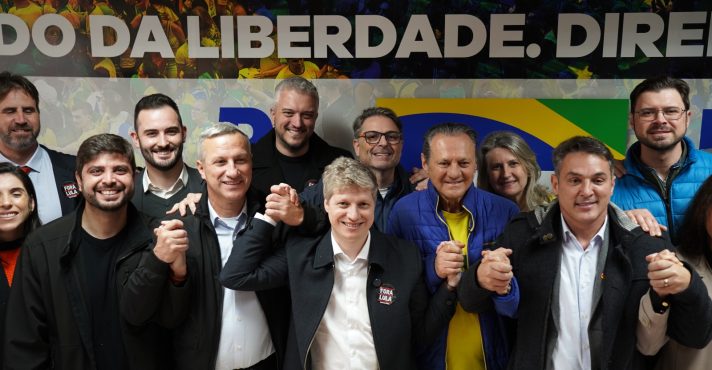 Integrantes dos partidos PL e Novo formaram aliança no Rio Grande do Sul | Foto: Reprodução/Whatsapp